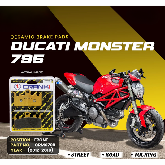 Crank1 Ducati Monster 795 (2012-2016) Ceramic Brake Pads