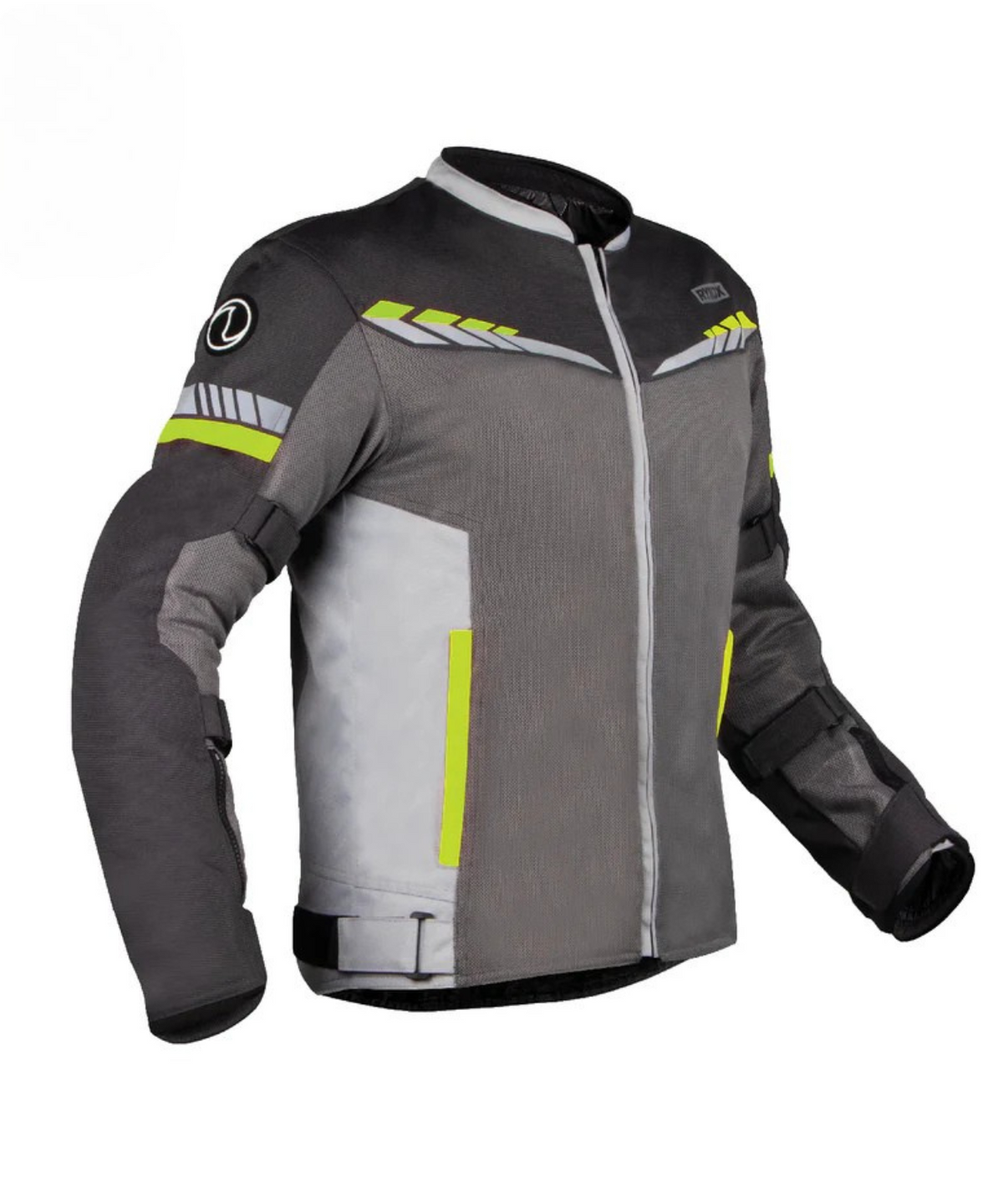 Rynox Air GT 4 CE Certified Class A Riding Jacket - Grey Hi-Viz Green
