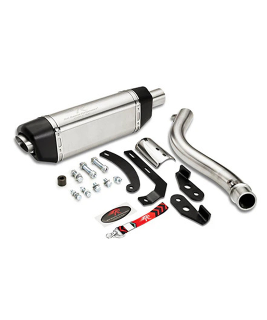 Red Rooster Performance Vertex Pro Exhaust for RE Himalayan 450 - Silver Matte