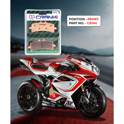 Crank1 Sintered Brake Pads For MV Agusta F4 RR & RC
