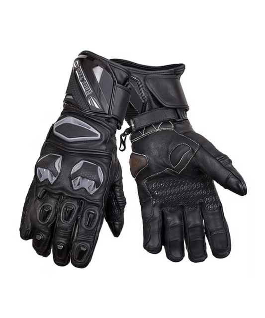BBG Snell Race Tech Riding Gloves - Black