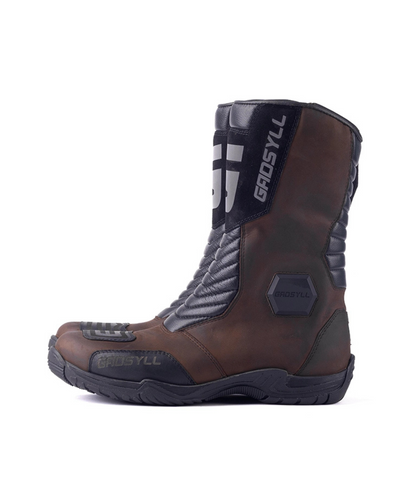 Gadsyll G-STAR 11 V2 Water Resistant Motorcycle Riding Boots - Brown