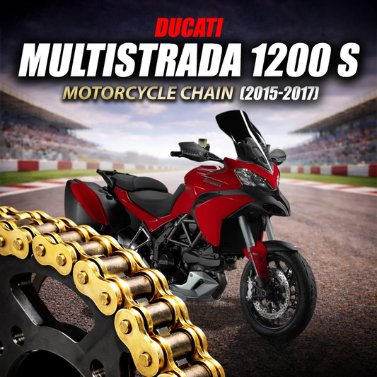 Crank1 Ducati Multistrada 1200S (2015-2017) 525 Pitch ZVM-X 118L Chain - Gold