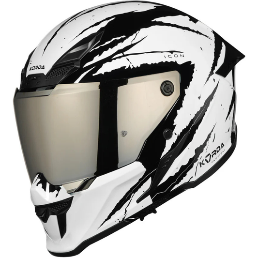 Korda Icon Fallout Helmet - Gloss White