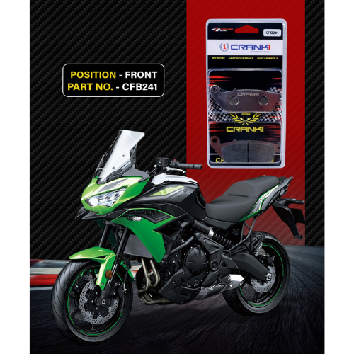 Crank1 Carbon Brake Pads for Kawasaki Versys 650 (2022 Onwards)
