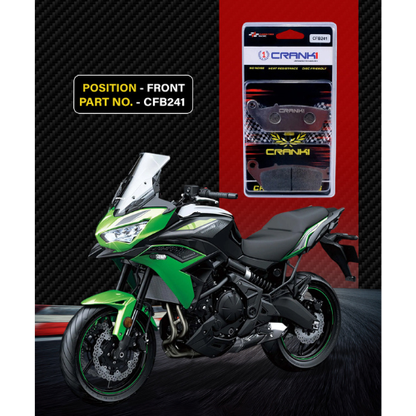 Crank1 Carbon Brake Pads for Kawasaki Versys 650 (2022 Onwards)
