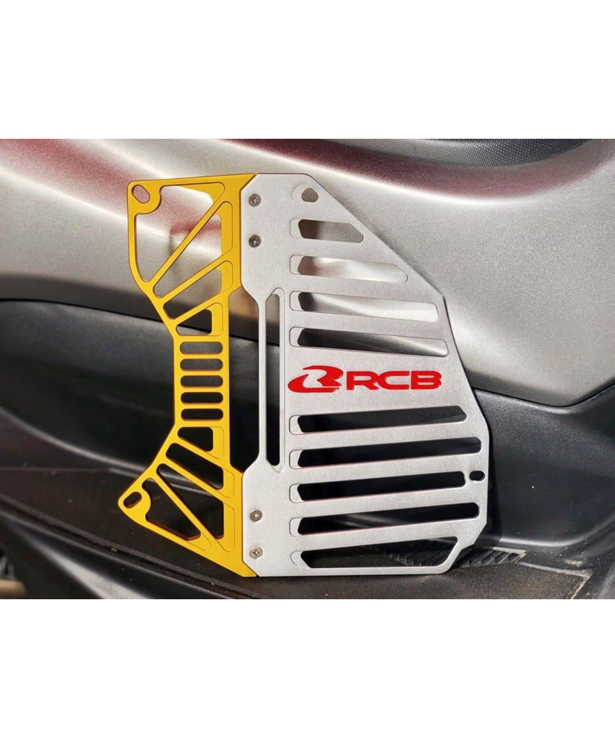 RCB Radiator Cover S Series Nmax - Gold Silver - 01IR007S