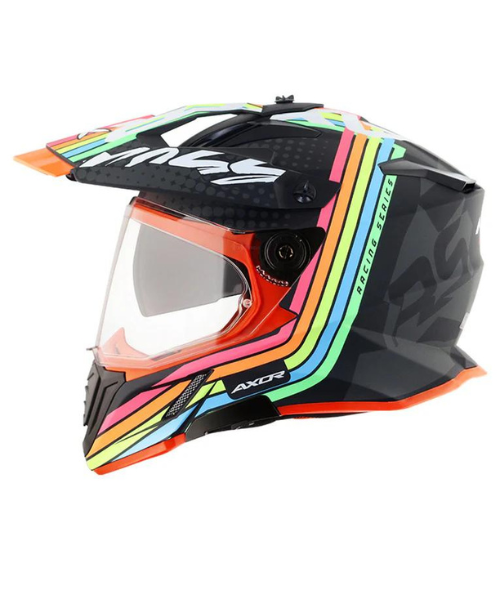 Axor X-cross X2 Dual Visor Helmet - Dull Black Grey