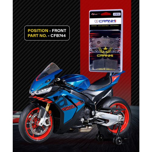 Crank1 Carbon Brake Pads for Aprilia RSV4 (2015-2020)