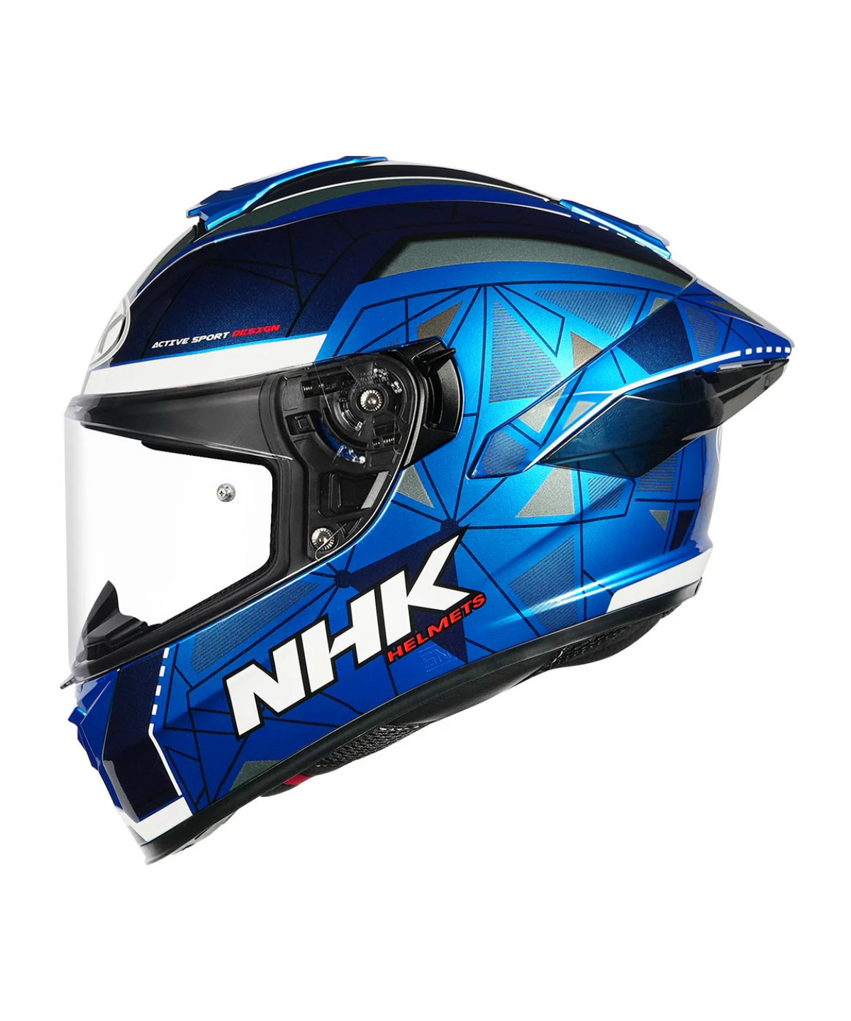 NHK K5R Triangle Helmet - Blue Grey - NHK