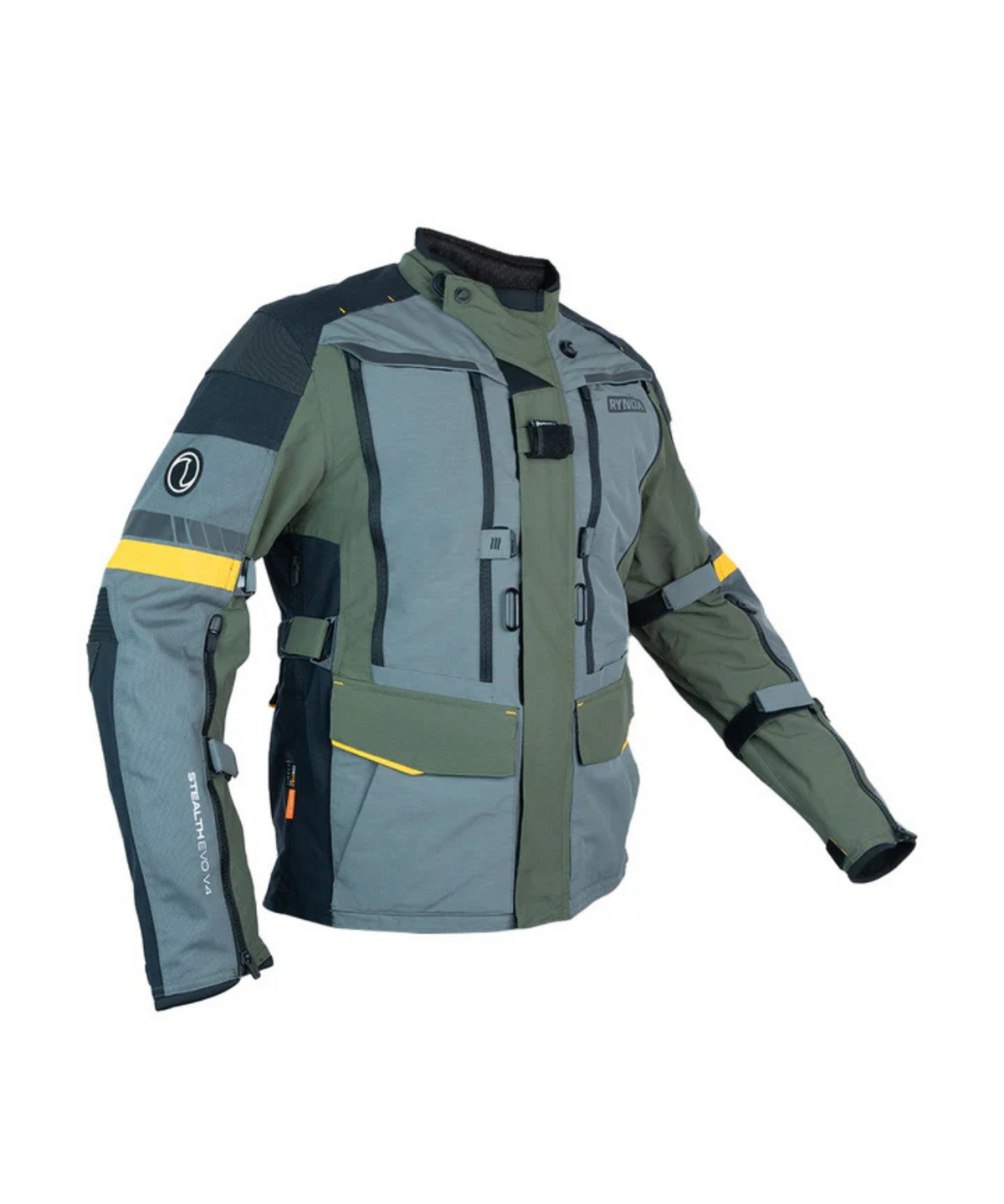 Rynox Stealth Evo 4 Riding Jacket - Woodland Orange - Rynox