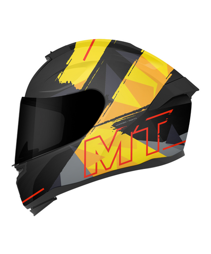 MT Hummer B Monti B3 Helmet - Gloss Black Yellow
