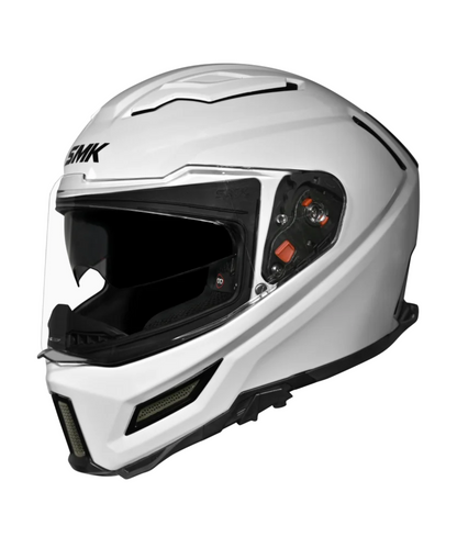 SMK Agnar Solid GL100 Full Face Helmet - Gloss White