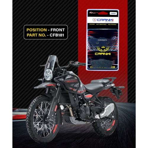 Crank1 Carbon Brake Pads for Himalayan 450 (2021-2023)