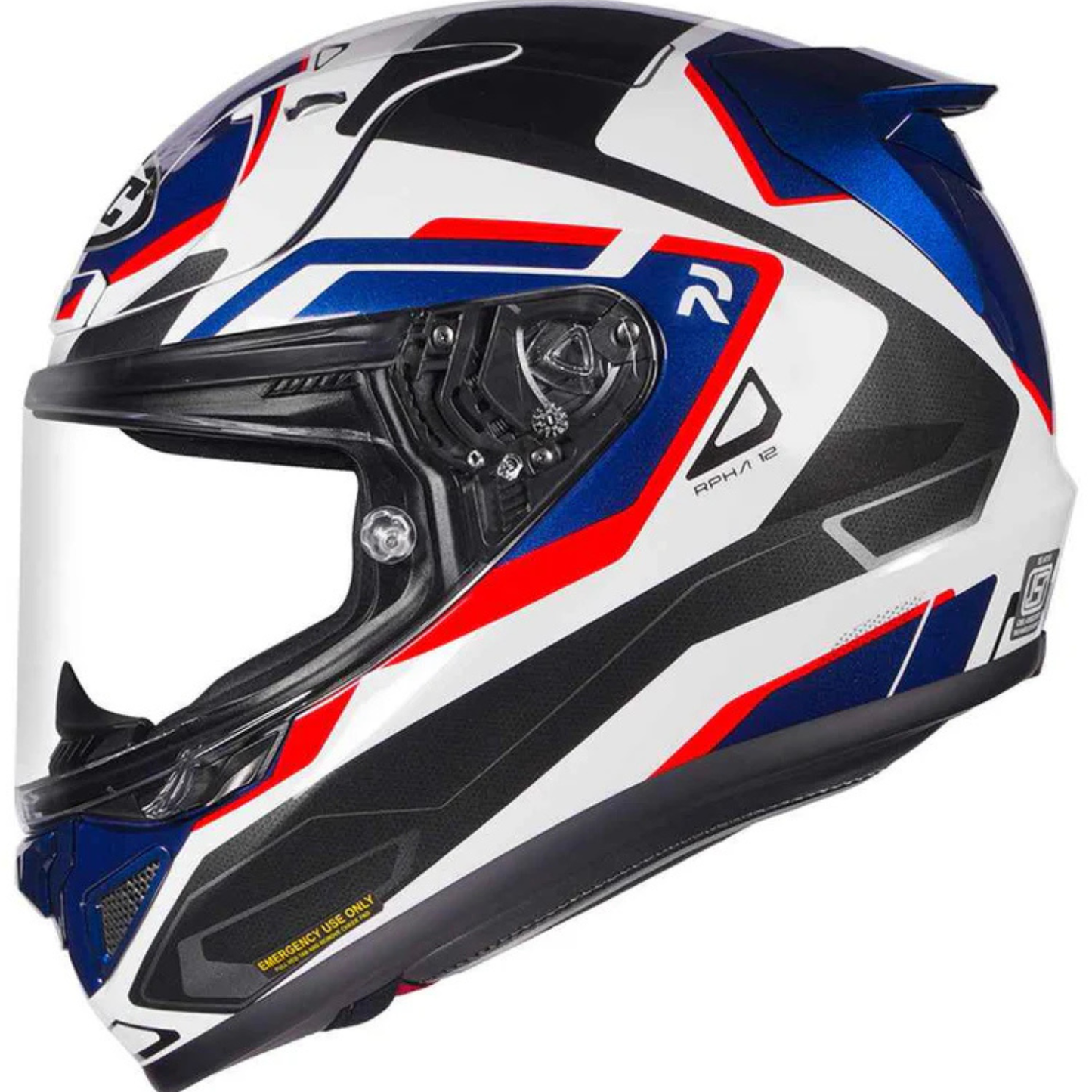 HJC Rpha 12 Brels Carbon Fiber MC21 Helmet (ECE 22.06) - White Blue Red