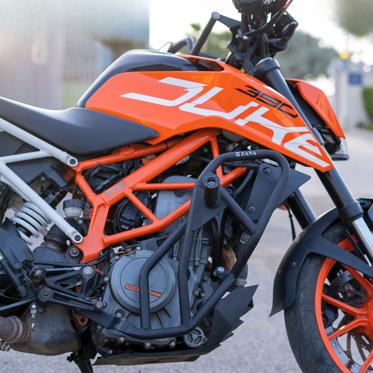 Zana KTM Duke 250 / 390 BS4/BS6 (2019-2022) / KTM 250 / 390 (2017-2018) Crash Guard Texture - Matt Black - ZI-5034