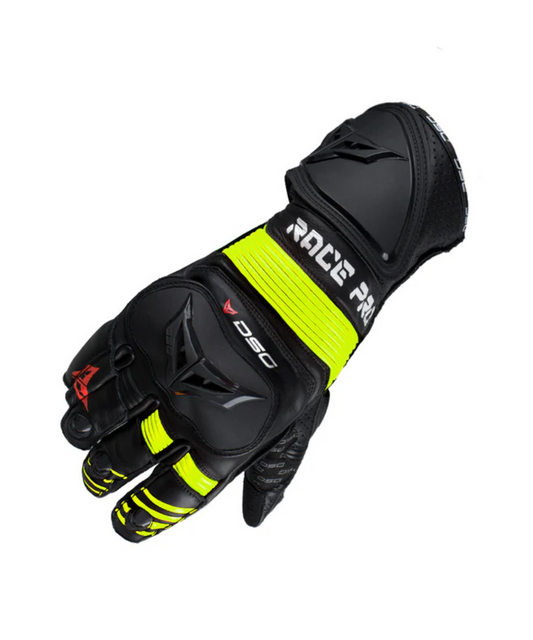 DSG Race Pro Sport Gloves - Yellow Fluo