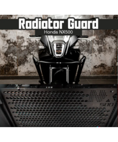 Zana Radiator Guard for Honda NX500 Honeycomb - Black - ZI-8477