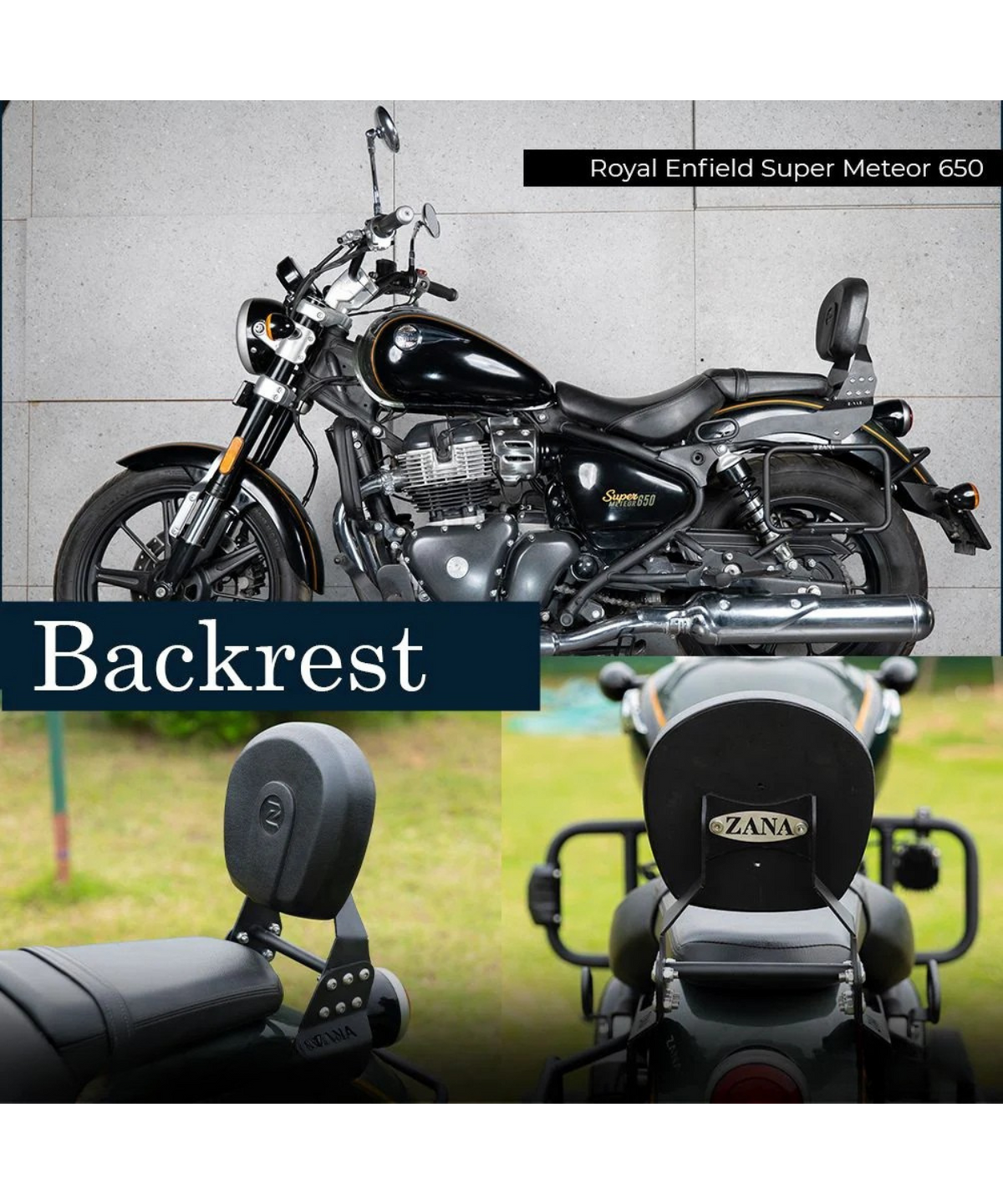 Zana Royal Enfield Super Meteor 650 Backrest Sheet Metal - ZI-8321 - Zana