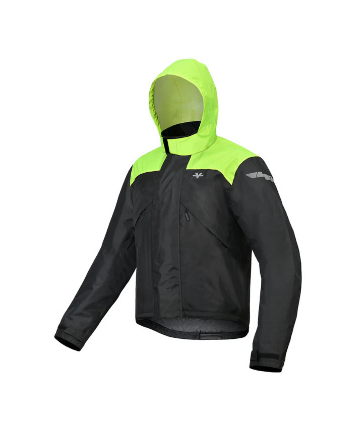 Viaterra P300 Motorcycle Rain Jacket - Black Green - Viaterra