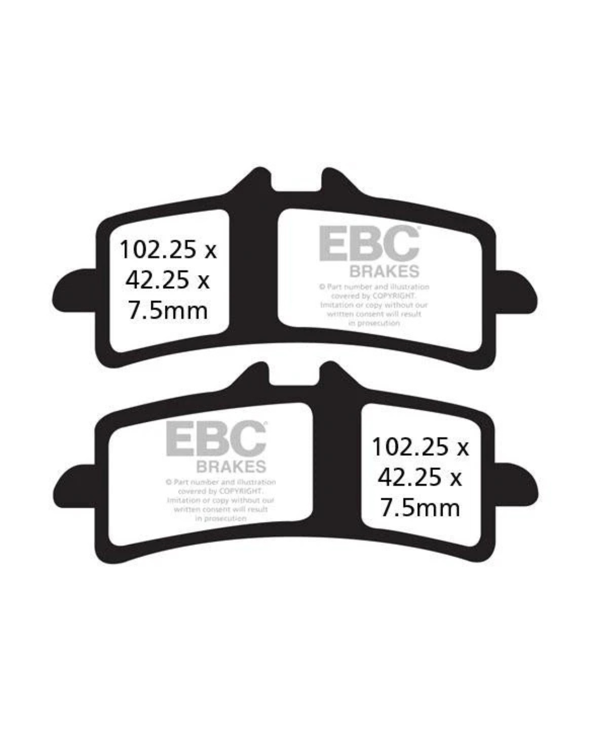 EBC Kawasaki Ninja ZX 14R (2011-2020) Fully Sintered Brake Pads