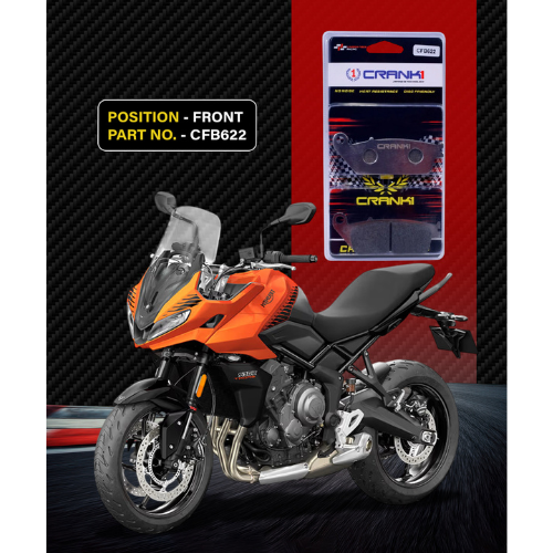 Crank1 Carbon Brake Pads for Triumph Tiger Sport 660 (2012 Onwards)