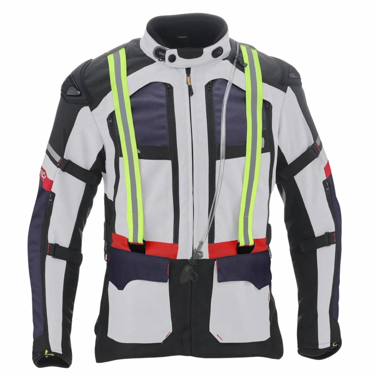 Solace Furious V4.0 Touring Jacket - Grey Black Red