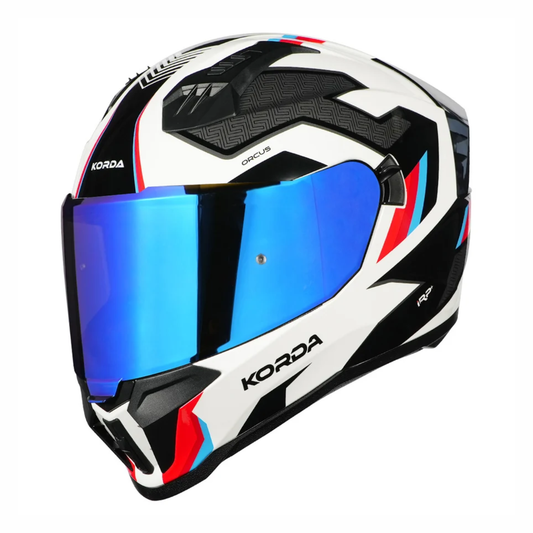 Korda EVO Orcus Helmet - Gloss White Blue Red