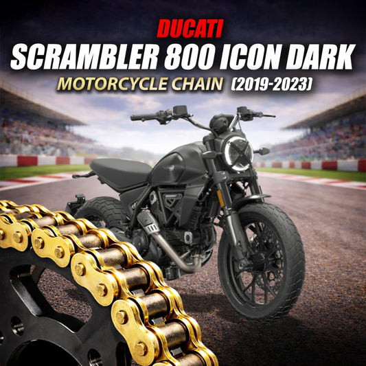 Crank1 Ducati Scrambler 800 Icon Dark (2019-2023) 520 Pitch ZVM-X 106L Chain - Gold
