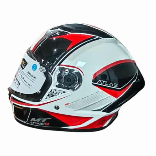 MT Stinger 2 Atlas A5 Helmet - Gloss White Red