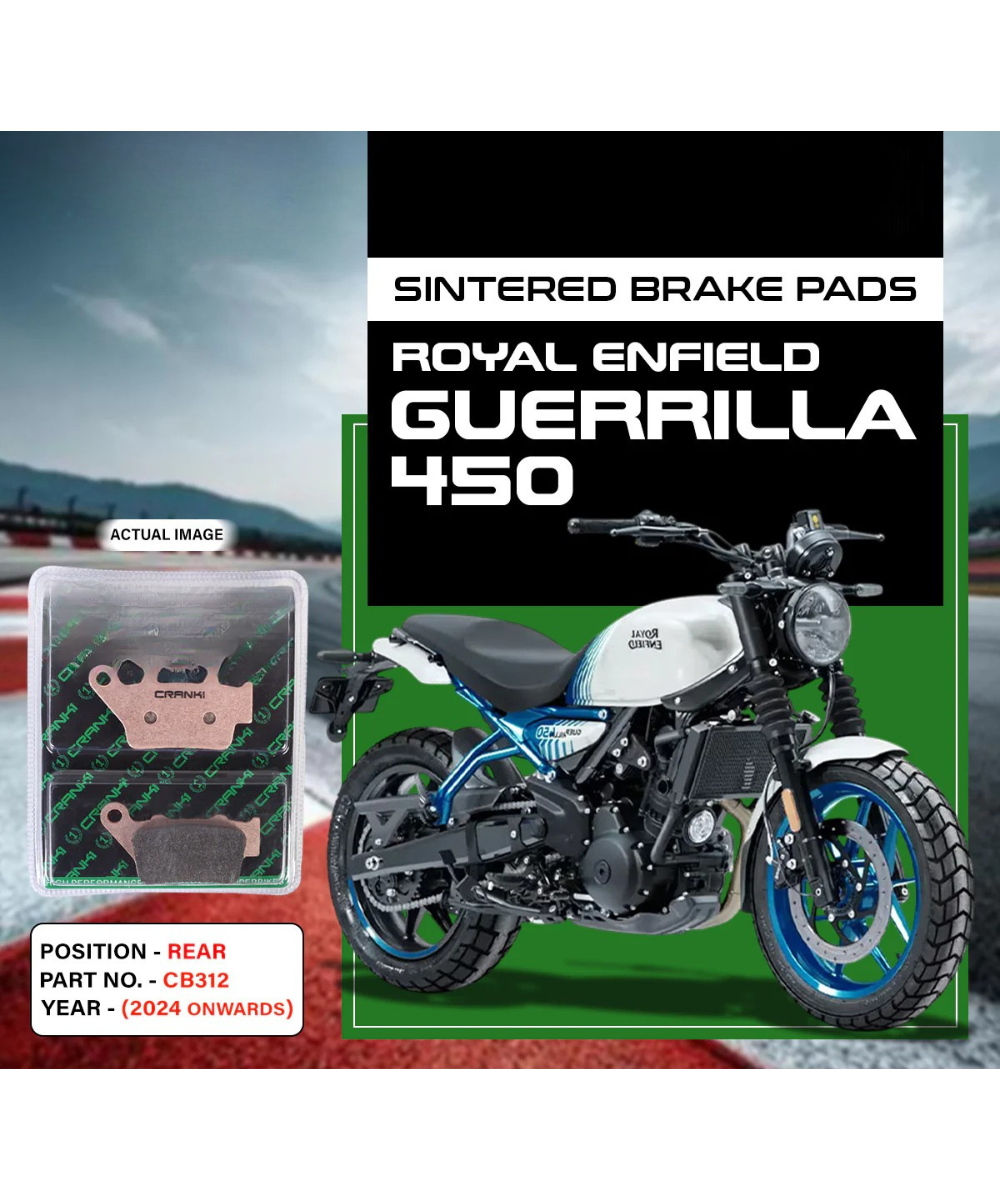 Crank1 Royal Enfield Guerrilla 450 (2024 Onwards) Sintered Brake Pads