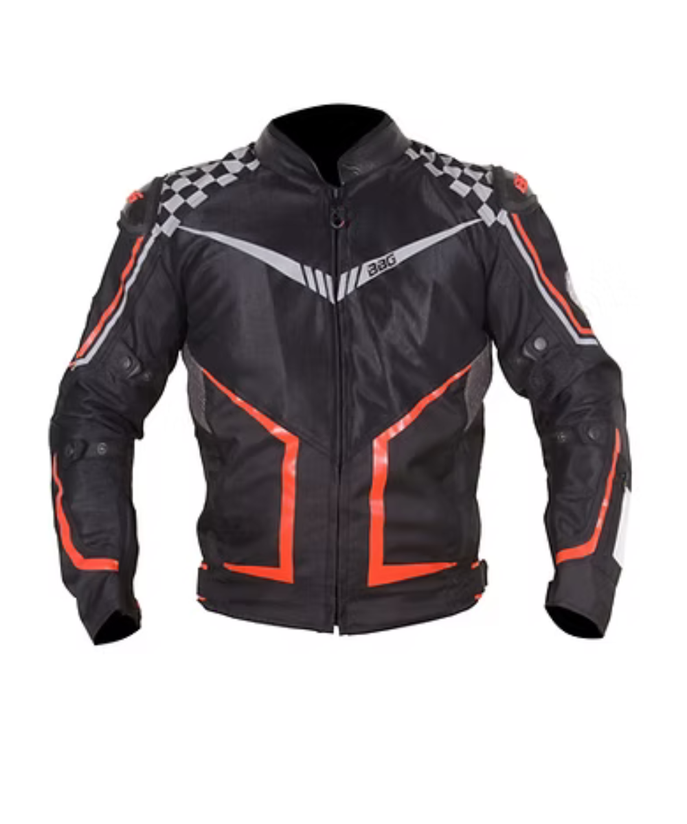 BBG Grand Prix Riding Jacket with Chest Guard - Red