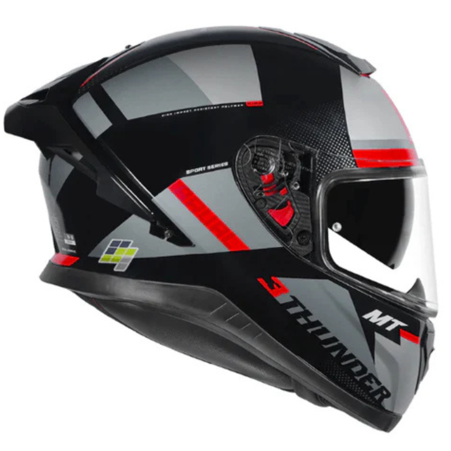 MT Thunder 3 SV Pro Arual B1 Helmet - Gloss Grey Black Pink