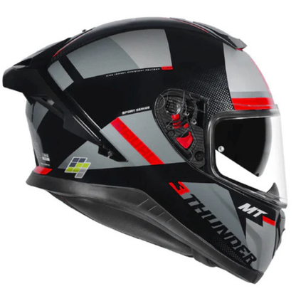 MT Thunder 3 SV Pro Arual B1 Helmet - Gloss Grey Black Pink