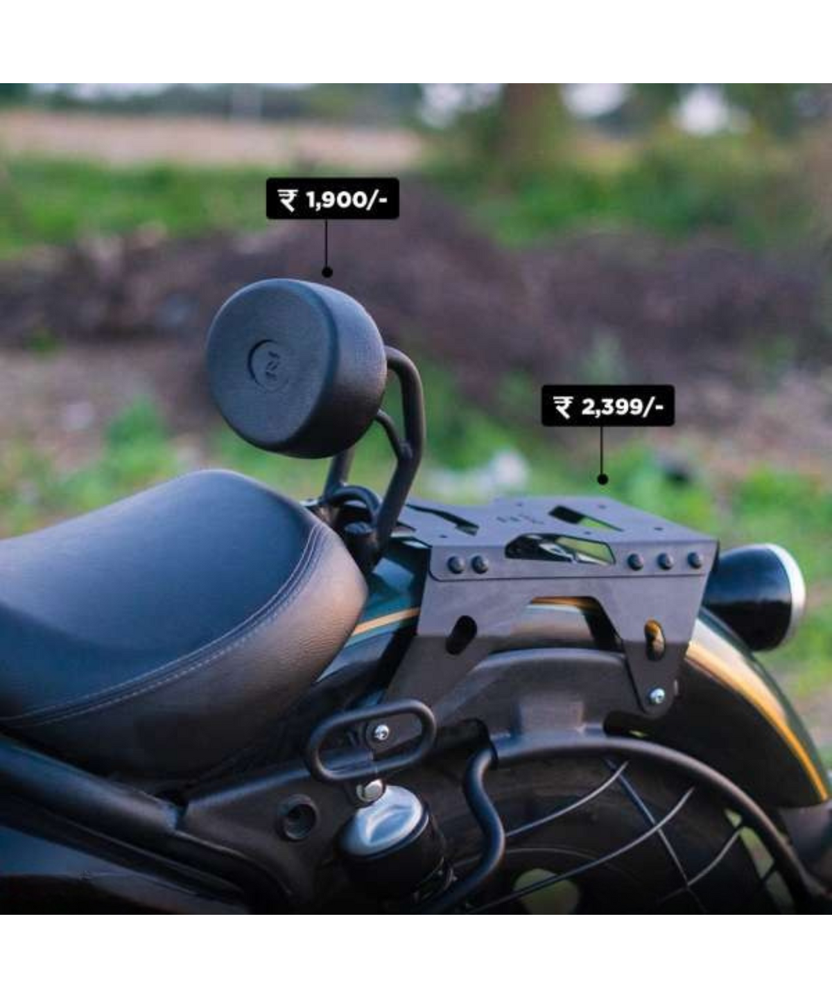 Zana Royal Enfield Super Meteor 650 Top Rack Sheet Metal Compatible with Backrest - ZI-8294 - Zana