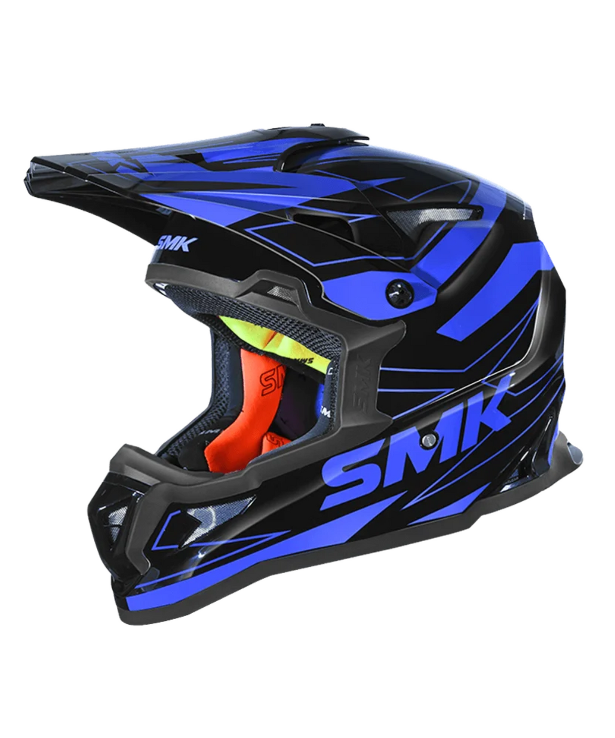 SMK Allterra Slope GRPS GL250 Full Face Helmet - Gloss Black Blue - SMK