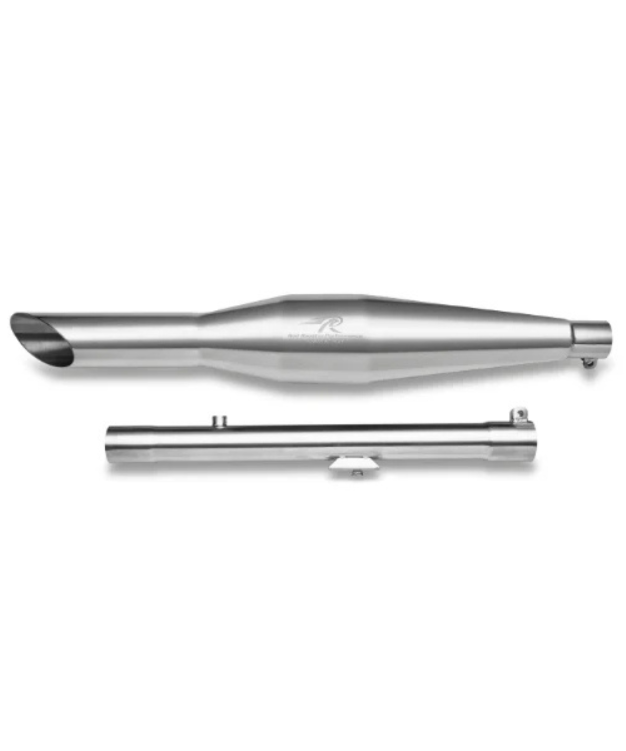 Red Rooster Performance Rumbler Ace Exhaust For Classic Reborn 350 / Meteor 350 / Goan Classic 350 /Bullet 350(2025) - Silver Polish