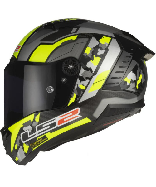 LS2 FF805 Thunder C Space Hi-Viz Helmet - Yellow Grey