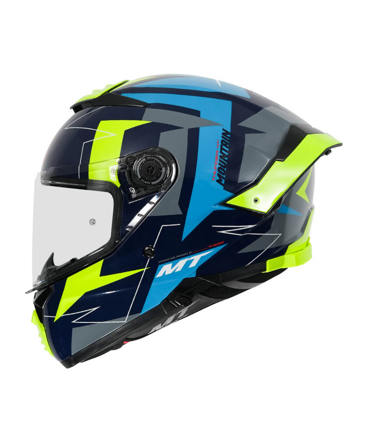 MT Thunder 4 SV Mountain Helmet - Gloss Blue - MT Helmets