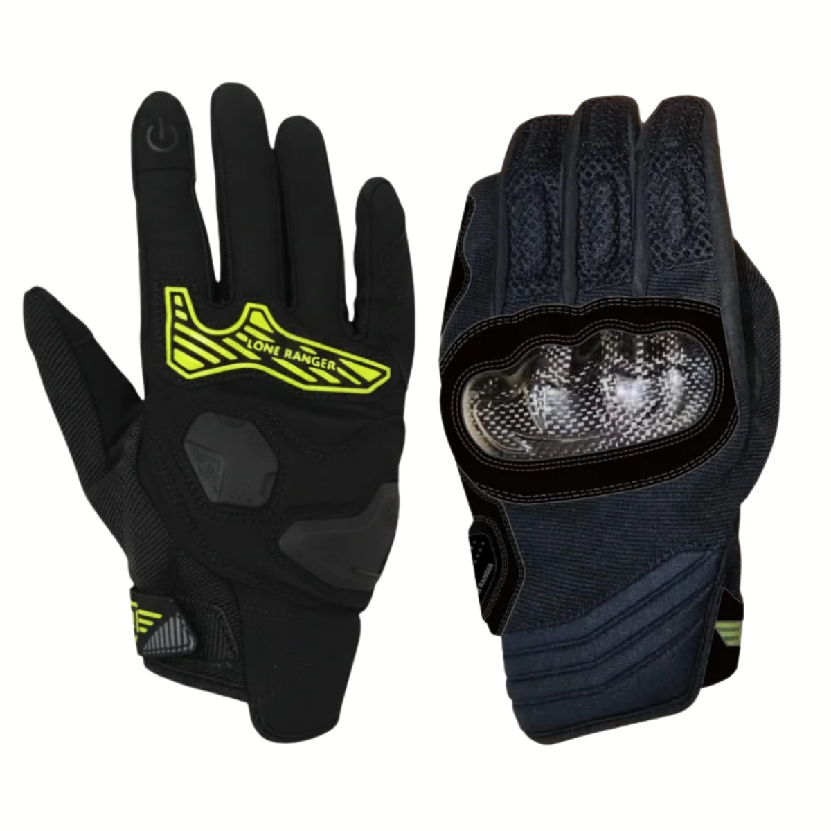 Lone Ranger Carbon-X Riding Gloves - Black