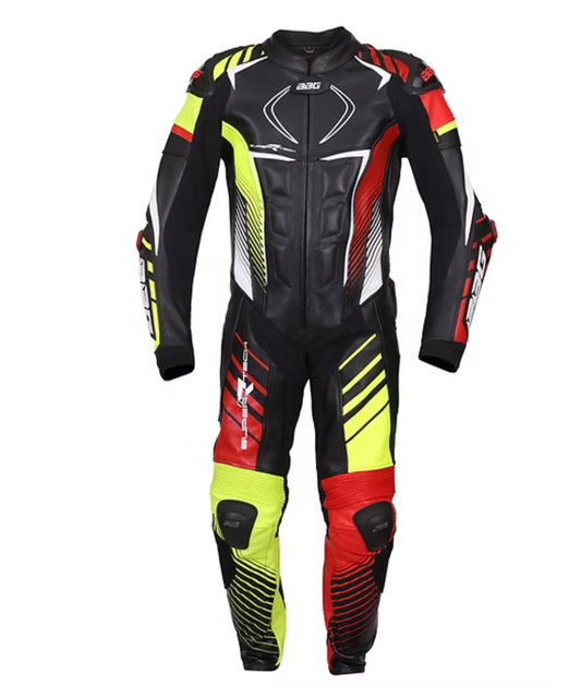BBG Superrtech Racing Suit - Black Red Yellow