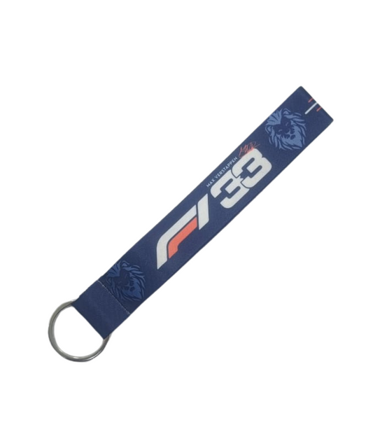 Fast Bend Max Verstappen 33 Cloth Keychain - Blue