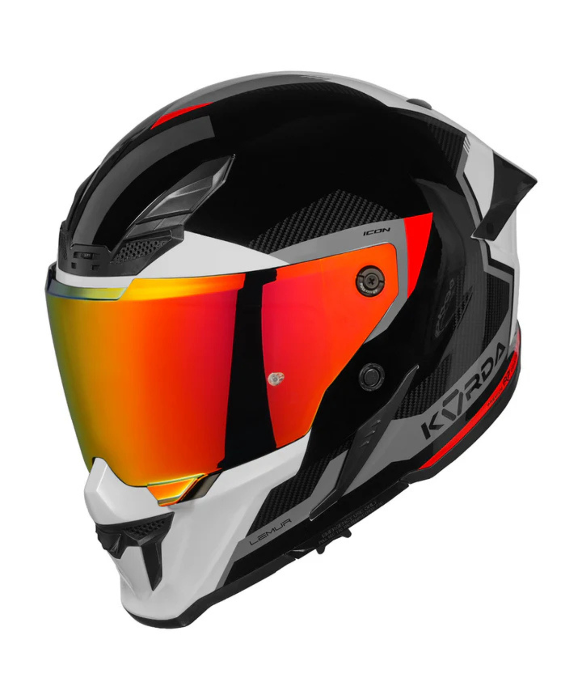 Korda Icon Lemur Helmet - Gloss Red