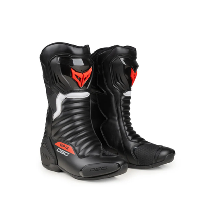 DSG GP X Riding Boots - Black Red