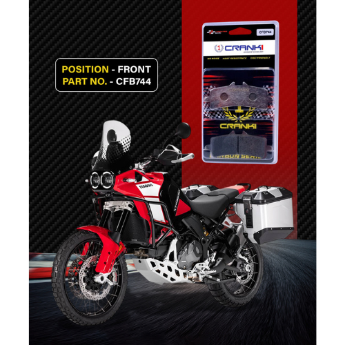 Crank1 Carbon Brake Pads for Ducati Desert X (2022-2023)
