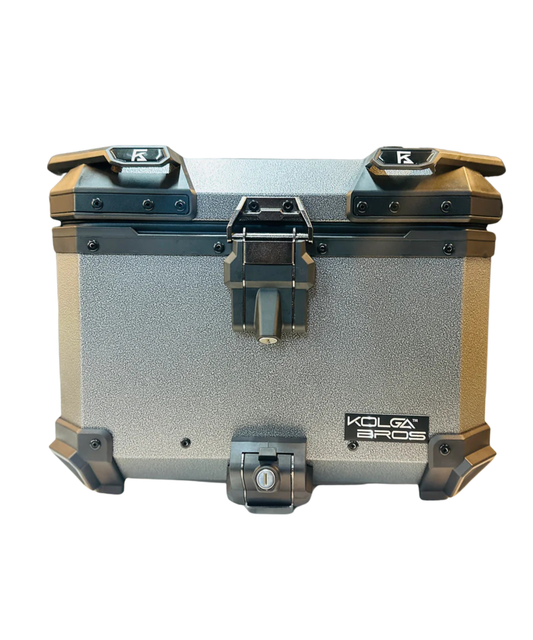 Kolga Bros Beast Moto Trunk Aluminium Alloy Top Box - Silver - KBMT-04
