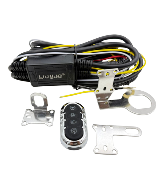 HJG 3 Pin Wireless Wiring Harness Kit with Remote Control