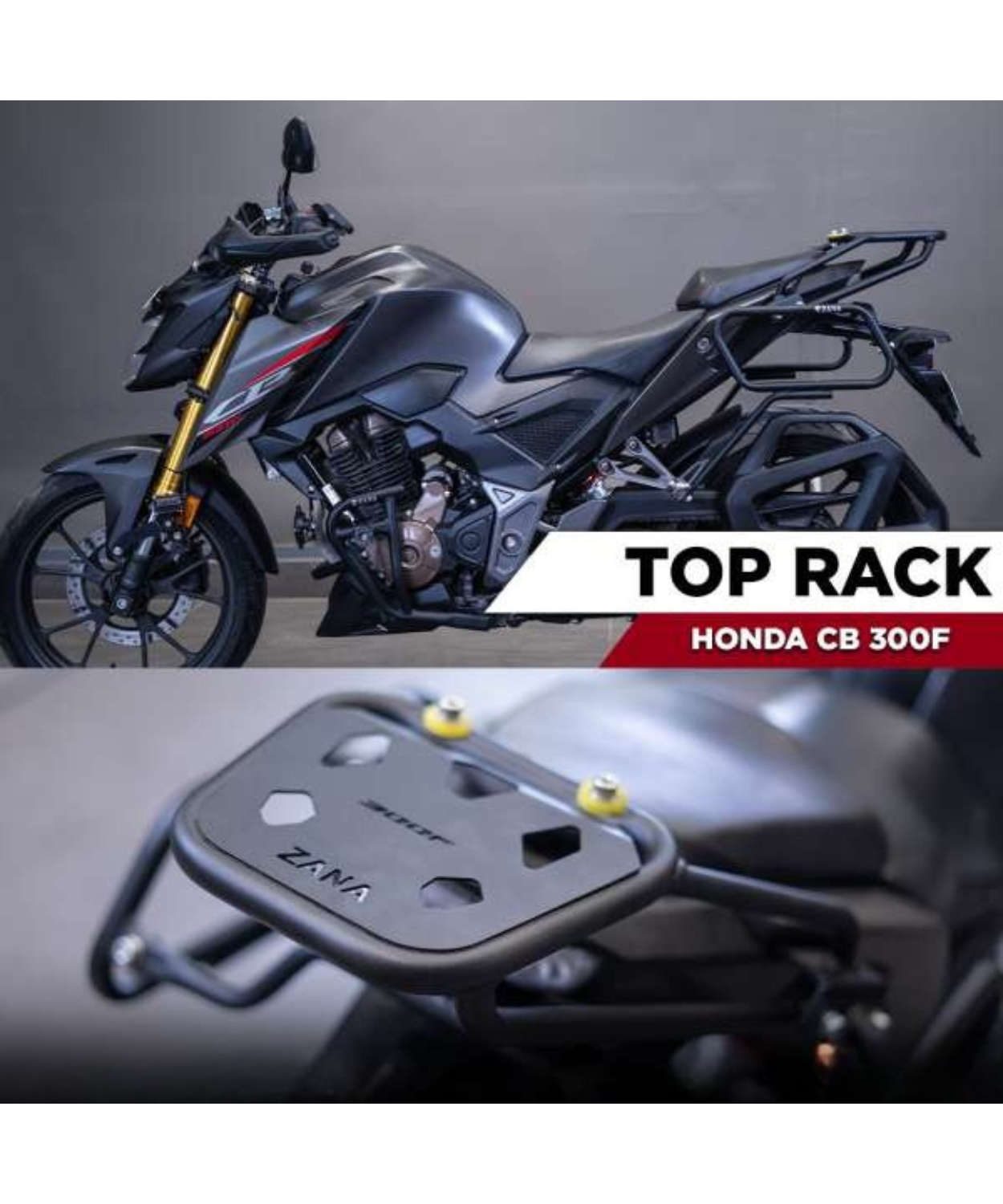 Zana Top Rack With Plate New Honda CB300F W-1 - ZI-8274