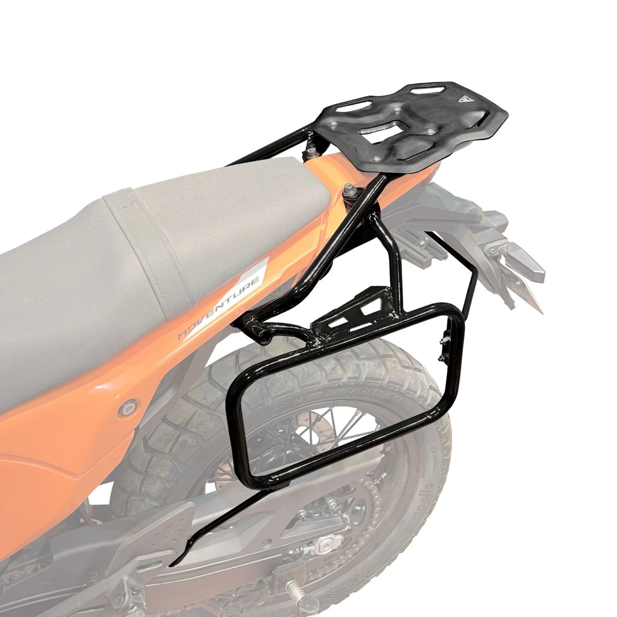Auto Engina KTM ADV 390 (2025) Pannier / Saddle Stay + Top Rack - Black - Auto Engina