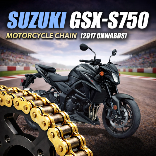 Crank1 Suzuki GSX-S 750 (2017 Onward) 525 Pitch ZVM-X 114L Chain - Gold